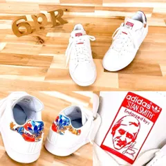 廃番【アディダス×ハースタジオロンドン】スタンスミス スニーカー 22.0白×赤