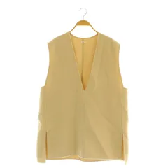 イエナ IENA 21AW ダブルフェイスデザインベスト ロング Vネック ライトベージュ /MY ■OS