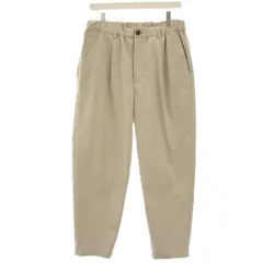 B&Y ユナイテッドアローズ BEAUTY&YOUTH ビューティー&ユース ユーティリティ1Pテーパードリラックスイージーパンツ タック XL ベージュ 1214-199-8874 /HN