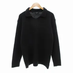 エルメネジルドゼニア Ermenegildo Zegna ニット セーター プルオーバー 長袖 襟付き オープンカラー ウール グレー /JSのサムネイル