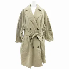 サマンサモスモス SM2 タグ付き ライナー付トレンチコート ダブル ロング ベルトリボン F モカ 1303742-43-11 /GV