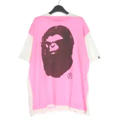 セントマイケル25AW新作APEコラボ BAPE SS TEE 白×グリーンXL BAPE_SS TEE/HANDPRINT | SAINT Mxxxxxx(セント マイケル) / トップス