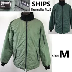 SHIPS/シップス★超防寒/Thermolite PLUS/リバーシブル/MA-1【メンズM/緑&カーキ】フライトジャケット/アウター/ブルゾン/Jumper◆BJ118-d<sale>のサムネイル