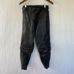 Leather レザーパンツ LL 本革 バイク用 ビンテージ カウレザー 牛革