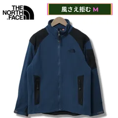 ノースフェイス THE NORTH FACE フリース ジャケット M ネイビー×ブラック ロゴ刺繍 ウインドストッパー WIND STOPER テック系 ストリート アメカジ Y2K 古着 G705