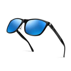 【人気商品】ウェリントンドライブ 大きいスポーツサングラス 野球 UV400保護uvカット 自転車 フレーム 釣り ミラー軽量合金 ランニング 偏光 ゴルフ メンズ 運転 サングラス 男女兼用 [FEISEDY] ハードケース付きB1038