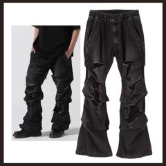 ZENEZ CUSTOM DESTROY PANTS ダメージ加工 opium - メルカリ