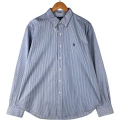 古着 ラルフローレン Ralph Lauren CLASSIC FIT クラシックフィット マルチストライプ 長袖 ボタンダウンストライプシャツ/eaa601702