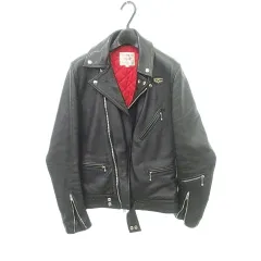 ルイスレザー LEWIS Leathers AVIAKIT 美品 ライダースジャケット ハイドレザー 本革 36 約Sサイズ 黒 ブラックのサムネイル