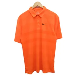 ナイキ NIKE DRY-FIT スポーツウェア ポロシャツ 半袖 ロゴ刺繍 2XL オレンジ N218230