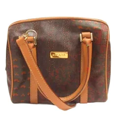 エスカーダ ESCADA 2WAY ショルダーバッグ ハンド ミニバッグ レザー 総柄 茶 ブラウン 鞄 ■GY99のサムネイル
