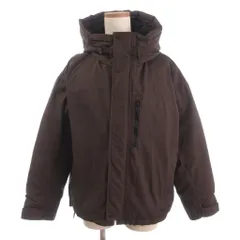 アーバンリサーチ サニーレーベル URBAN RESEARCH Sonny Label 美品 ダウンジャケット ブルゾン フルジップ フード LA47-27T001 茶 ブラウン F
