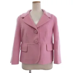 エルマノシェルビーノ ERMANNO SCERVINO ジャケット コート ショート丈 2B 起毛 長袖 40 ピンク ■GY99のサムネイル