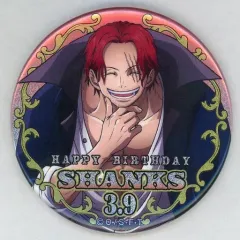 【中古】バッジ・ピンズ シャンクス ハッピーバースデーホログラム缶バッジ 「ワンピース」 麦わらストア限定