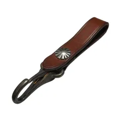 RRL ブラウンレザーコンチョ付キーホルダー　新品未使用 RRL ブラウンレザーコンチョ付キーホルダー 新品未使用