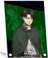 【中古】アクリルスタンド・アクリルパネル リヴァイ 描き下ろし アクリルプレート 「進撃の巨人」