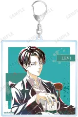 【中古】キーホルダー リヴァイ 描き下ろし ティータイムver. Ani-Art BIGアクリルキーホルダー 「進撃の巨人」