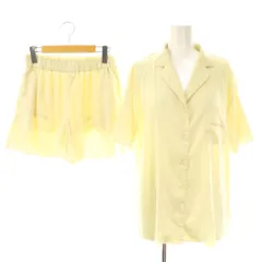 ジェラートピケ gelato pique PWFT231332 23SS イースター サテンシャツ ショートパンツ セットアップ ルームウェア F ペールイエロー /ES