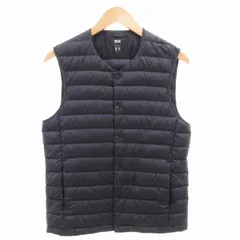 ユニクロ UNIQLO ウルトラライトダウンコンパクトVネックベスト ジャケット ナイロン S 紺 ネイビー 311-409321 /GV