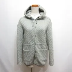 ルグラジック Le glazik フーデッド キルティング 中綿 ジャケット 36 グレー 中綿のサムネイル