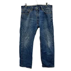 Levi's 505 デニムパンツ W38 ブルー リーバイス ジップアップ ビッグサイズ ストレート ジーンズ 古着卸 アメリカ仕入 2507-510