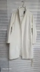 レディース ロング コート 白