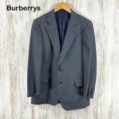Burberrys バーバリー ウール シャドーストライプ 2B テーラードジャケット メンズ トップス グレー AB5 L相当