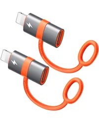 ★Mcdodo Type C to ライトニング 変換アダプタ 2個セット 36W PD急速充電 PDチップ搭載 高速データ転送(ノートPC間のみ) USB-C i-Phone 変換コネクタ アルミ合金外装 シリコンバンド設計 iOS USB Cアダプタ