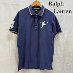 ラルフローレン ラグビー 00s 鹿の子 ラガー 半袖 ポロシャツ リブライン ナンバリング 刺繍 メンズ M ISItems【USED】【古着】【中古】50146979