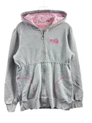 メゾピアノ ピンクドット フードジップアップ 1352