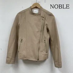 ノーブル ラム レザー シングル ライダース ジャケット ジップアップ 羊革 18-011-240-7000-3-0 レディース 36 ISItems【USED】【古着】【中古】50147025
