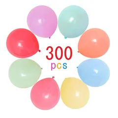 【新品】 風船 300個入り 8色 マカロン バルーン パステルカラー 混合色 極厚風船 10インチ アソート風船 ラテックスバルーン パーティー お誕生日会 結婚式 パーティー クリスマス 記念日 誕生日 二次会 子供会 文化祭 ハロウィン イベント 飾 1