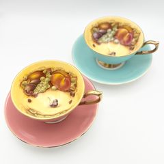 ☆エインズレイ オーチャードゴールド トリプル ティーカップ