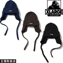 XLARGE エクストララージ EARFLAP KNIT CAP 101254021009 公式 正規品 新品 送料無料