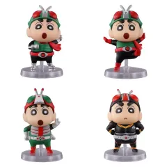 【中古】トレーディングフィギュア 全4種セット 「クレヨンしんちゃん×仮面ライダー コラボレーションフィギュアコレクション」
