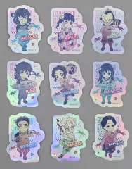 【中古】シール・ステッカー 集合(竈門炭治郎無し) オーロラステッカーBグループ(9枚1セット) 「鬼滅の刃 海の家イベント2024×ufotable Cafe/マチ★アソビCAFE×ufotable DINING」