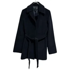 Z1542 JILLSTUART　ジルスチュアート　アンゴラ　ウール　コート　ブラック　レディース　Mサイズ