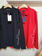 新品 Tommy Hilfiger トミーヒルフィガー ジュニア 伸縮性 ポロ カラーTシャツ キー 152 164