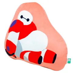 MORIPiLO ディズニー 抱き枕 (ベイマックス おやすみモチ ダイカットクッション) ぬいぐるみ グッズ 30x30x12cm レッド 椅子 背もたれ 昼寝枕 誕生日 プレゼント 可愛い 柔らかめ Disney [ベイマックス] [ダイカットクッション]