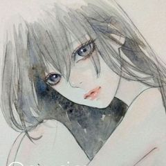 肉筆原画 水墨画 絵画 日本画 ドローイング 和装 美人画 - メルカリ