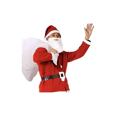 【新品】 [ROZZERMAN] サンタクロース コスチューム 大人用 サンタ コスプレ クリスマス 衣装 トナカイ (レッド) 0