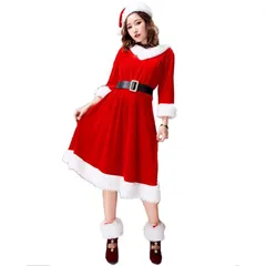 【新品】 [FUPUONE] サンタコスプレ レディース クリスマス コスプレ 仮装 ワンピース (L) 1