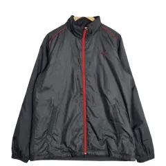 PUMA プーマ ヴィンテージ ブラック ダウン ジップアップ ジャケット XL ポリ