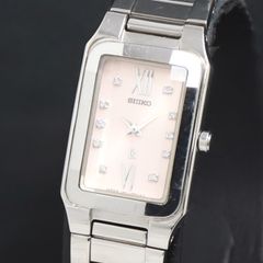 稼働☆新品電池 セイコー ルキア カットガラス レクタンギュラー