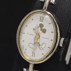 アルバ ミッキーマウス ディズニー Y480-6720 QZ ホワイト/キャラクター文字盤 レディース腕時計 2000000 NSK MST
