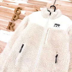 【ファーストダウン×エフエイティー】限定コラボ ボア ジャケット M ベージュ