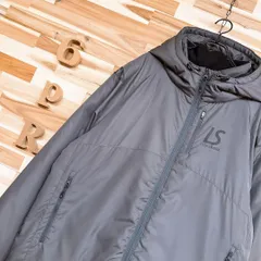 【ルースイソンブラ】マルチロゴ 中綿ジャケット フットサル サッカーXL グレー