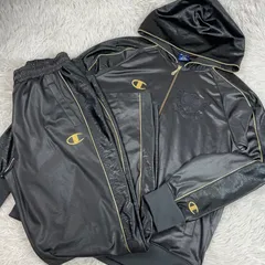 美品　Champion チャンピオン　魔裟斗モデル　ジャージ　上下　黒金　ブラック　ゴールド　ジム　X L相当
