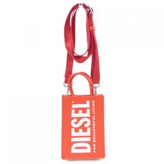 美品】DIESEL レザートートバッグ ロゴチャーム 牛革 A4 希少ブラック