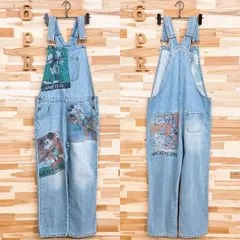 未使用【デシグアル×ディズニー】限定コラボ ビンテージ デニム オーバーオールL